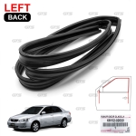 ยางร่องกระจก ประตูหลัง ข้างซ้าย 1 ชิ้น สีดำ สำหรับ Toyota Corolla Altis Limo ปี 2002-2006